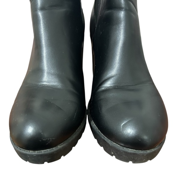 Rue 21 Berry Vegan Leather Chunky Boots Sz 8 - Picture 5 of 14